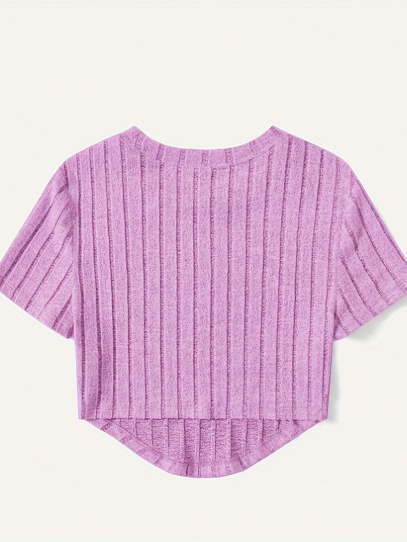 Women's Short-Sleeve Crop Top in Casual Style with Crew Neck – Perfect for Everyday and Leisure