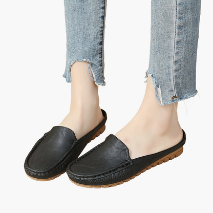 Damen Mokassins Preppy Stil Penny-Loafer Bequem Alltagsschuhe