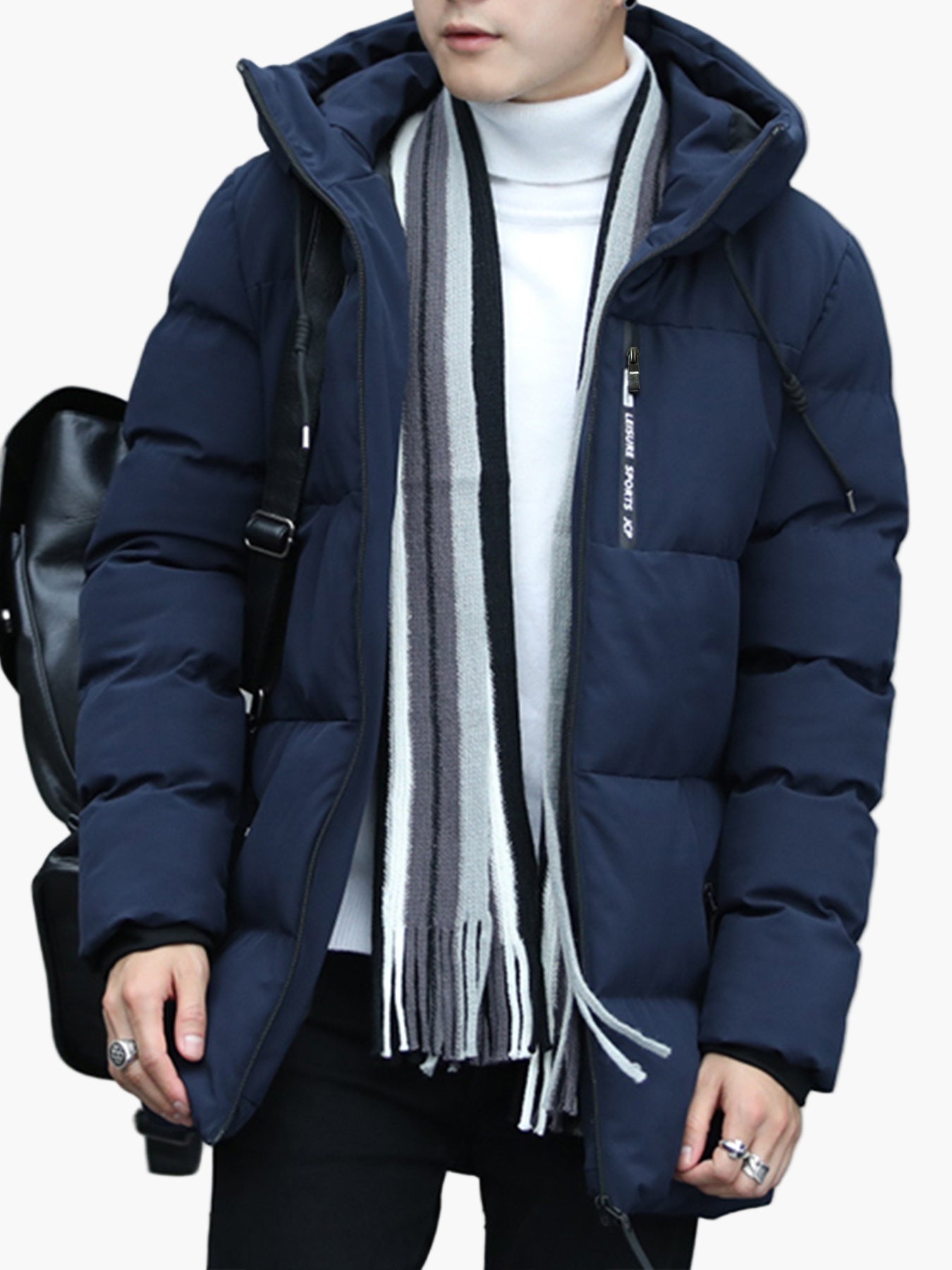 Herren Winter Steppjacke mit Kapuze – Modisch & Alltagstauglich