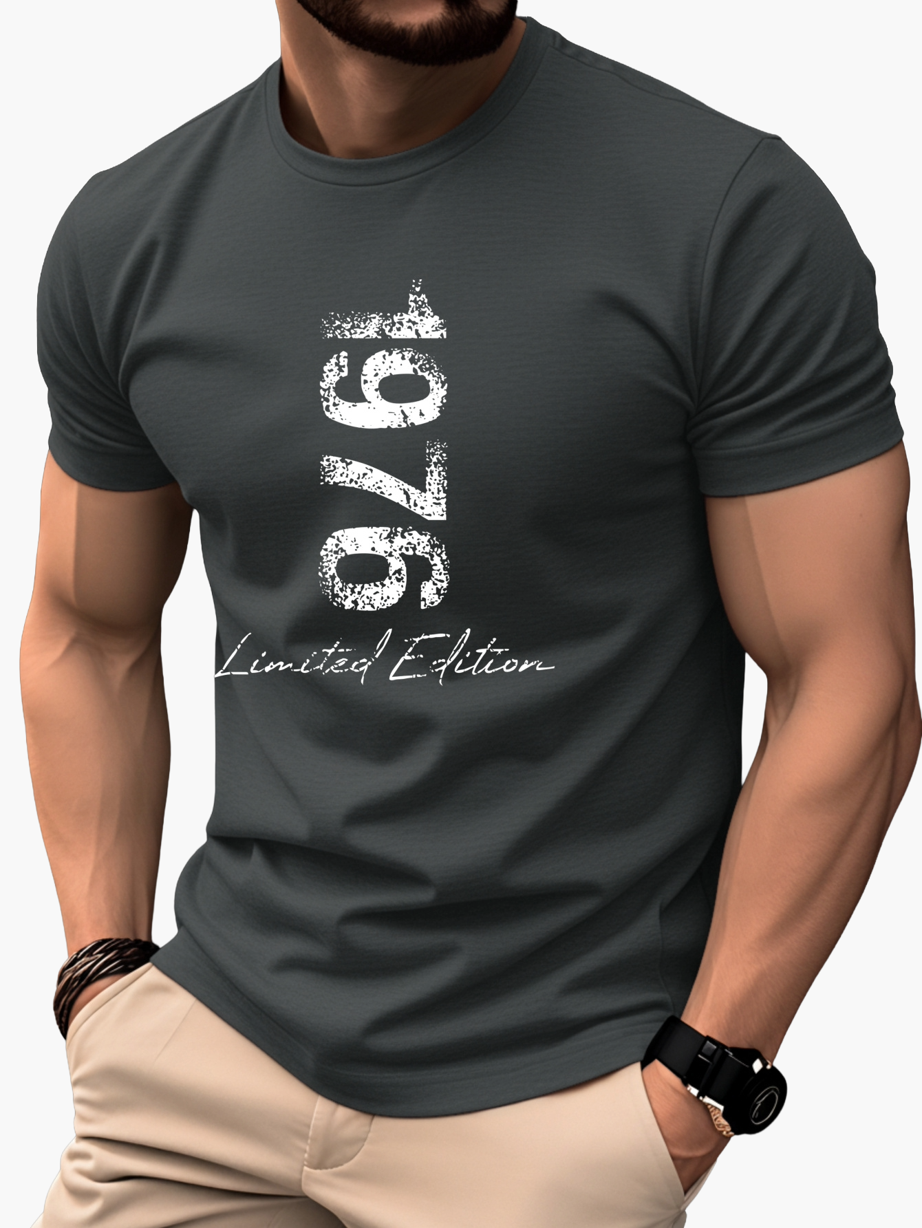 Men's T-Shirt 1976 Limited Edition – Vintage Style Casual Shirt