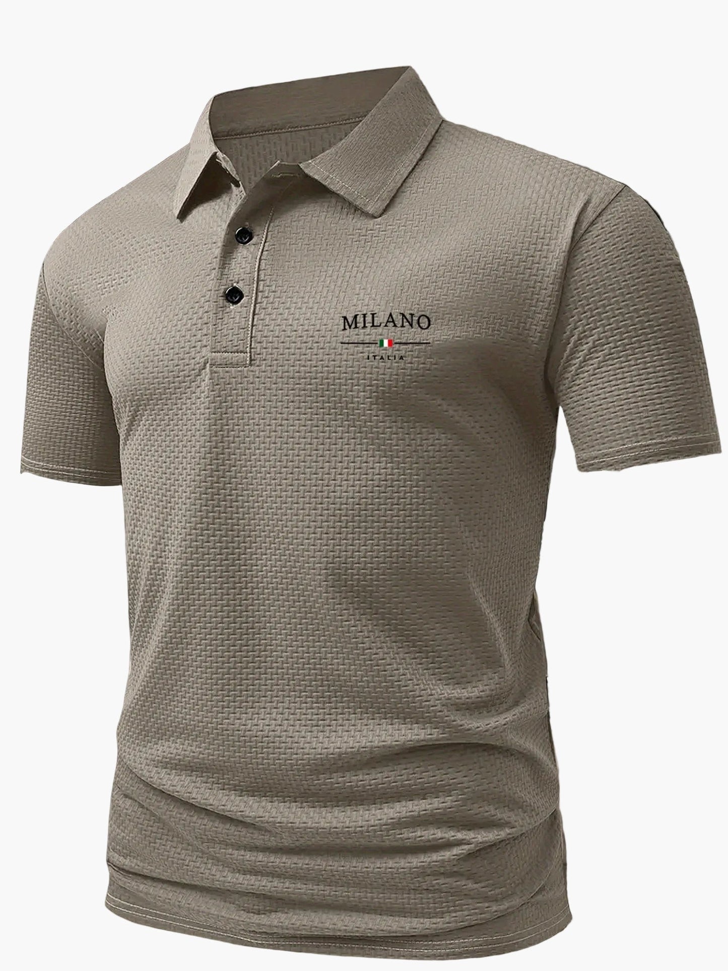 Herren Polohemd Modern Casual mit Strukturmuster – Stilvolles Freizeit-Poloshirt für Alltag und Büro