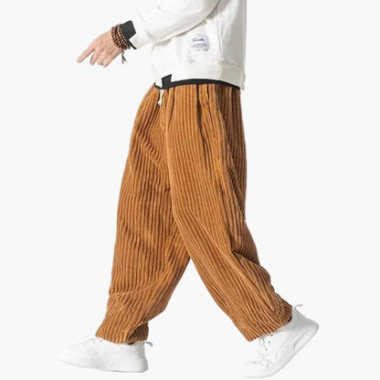 Men's Loose Casual Trousers Vintage Street Style Relaxed Fit
