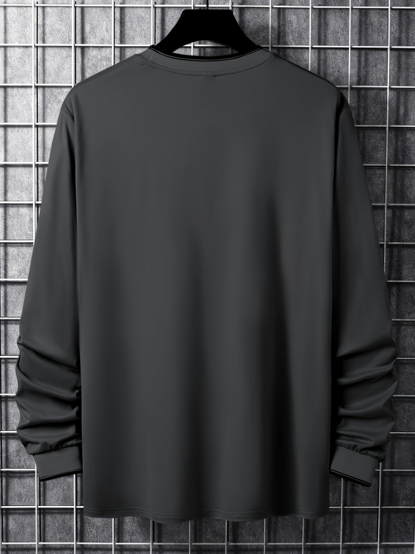 Herren Langarmshirt "Chicago" mit Rundhalsausschnitt und Rippbündchen
