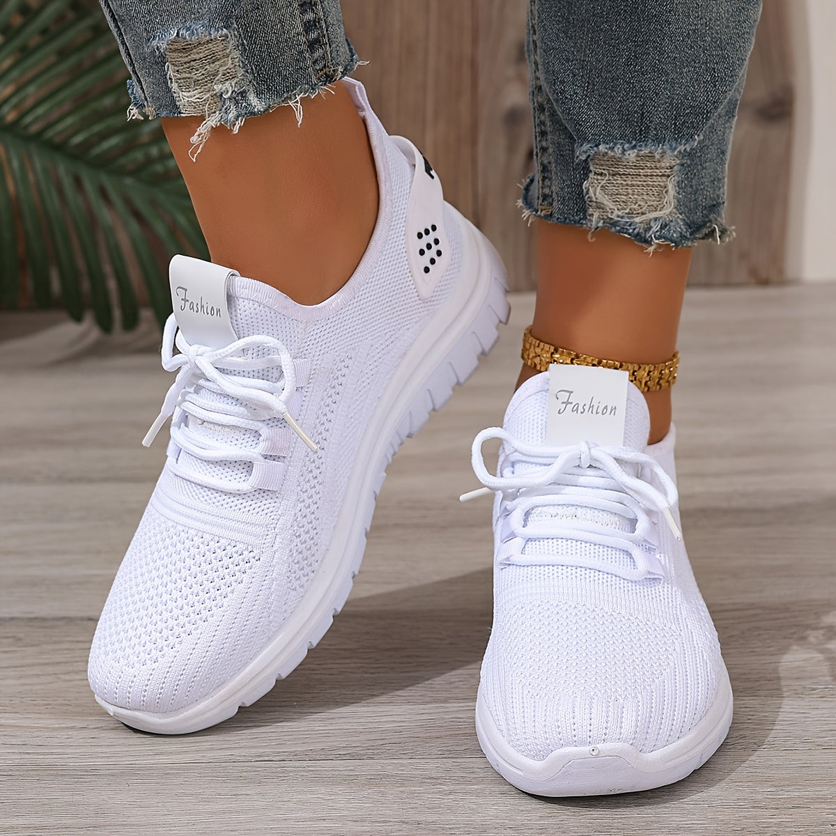 Women's Sneakers for Leisure & Sports – Breathable Low-Top Trainers for Everyday and Fitness