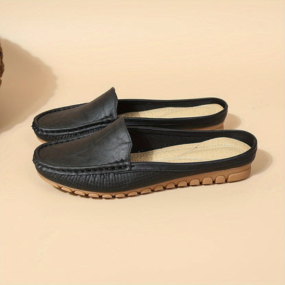 Damen Mokassins Preppy Stil Penny-Loafer Bequem Alltagsschuhe