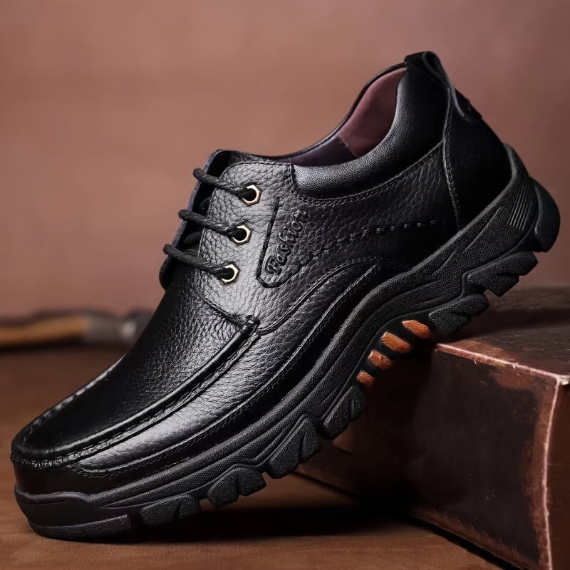 Men's Comfortable Outdoor Casual Shoes with Durable Sole – Casual Lace-Up Shoes for Everyday and Adventure