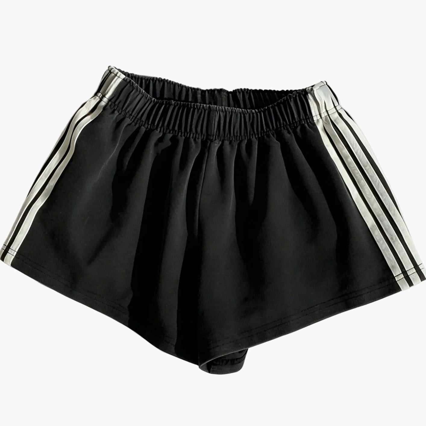 Women's Sport Shorts with Stripes – Casual Running Shorts for Leisure and Fitness