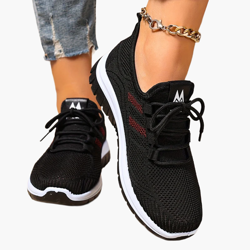 Women's Casual Sneakers with Laces – Comfortable Sports Shoes for Everyday & Fitness