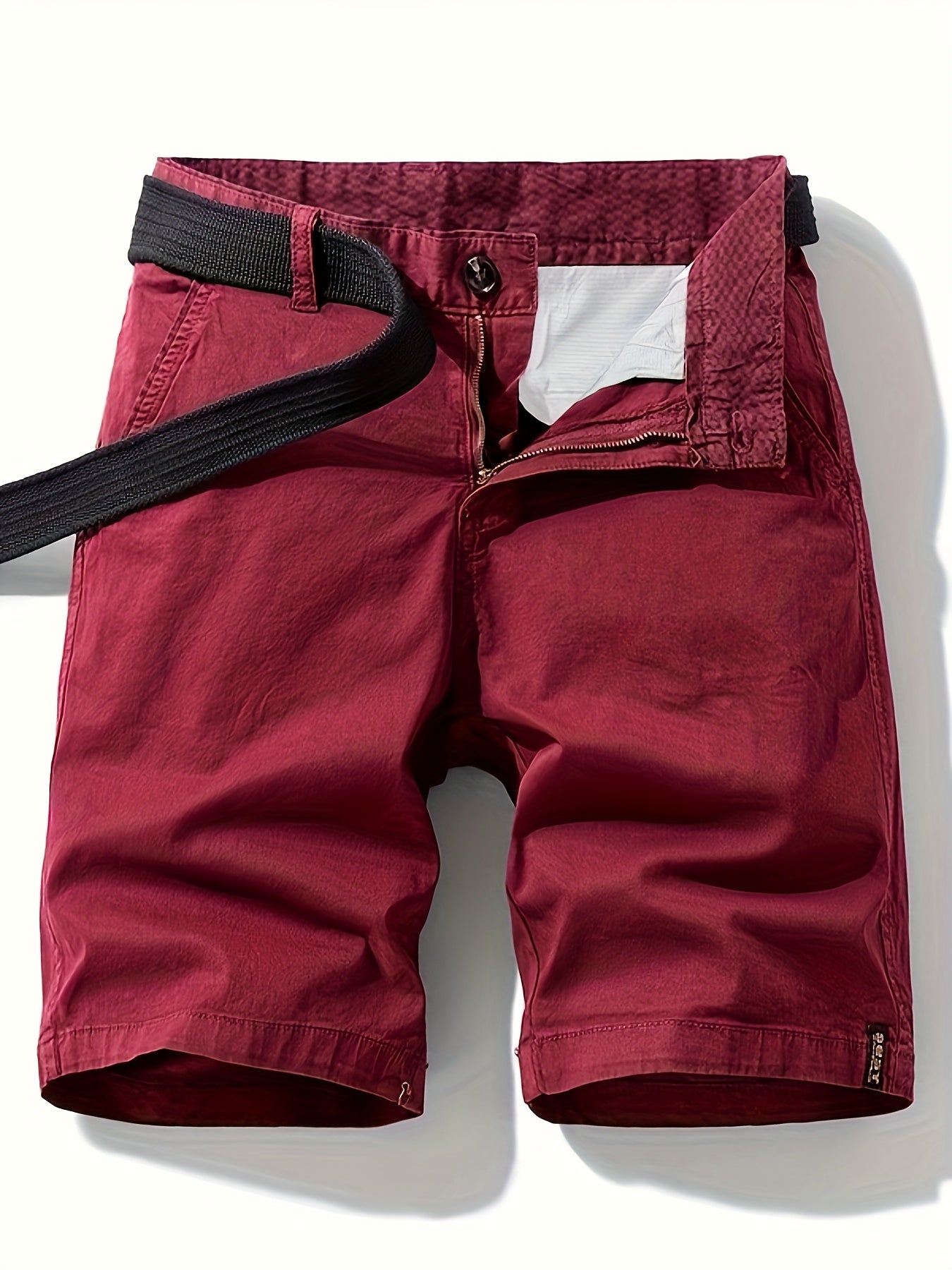 Men's Casual Bermuda Shorts with Belt – Perfect for Leisure and Vacation