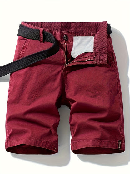 Men's Casual Bermuda Shorts with Belt – Perfect for Leisure and Vacation