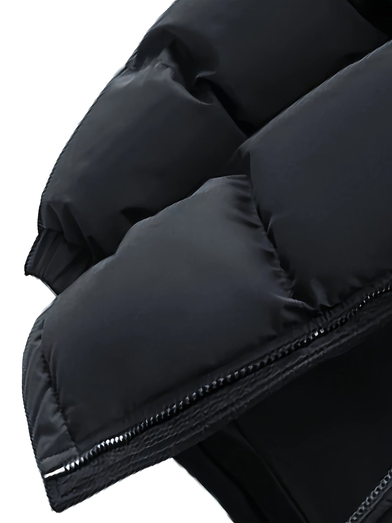Unisex Winter Steppjacke mit Kapuze und Cord-Details