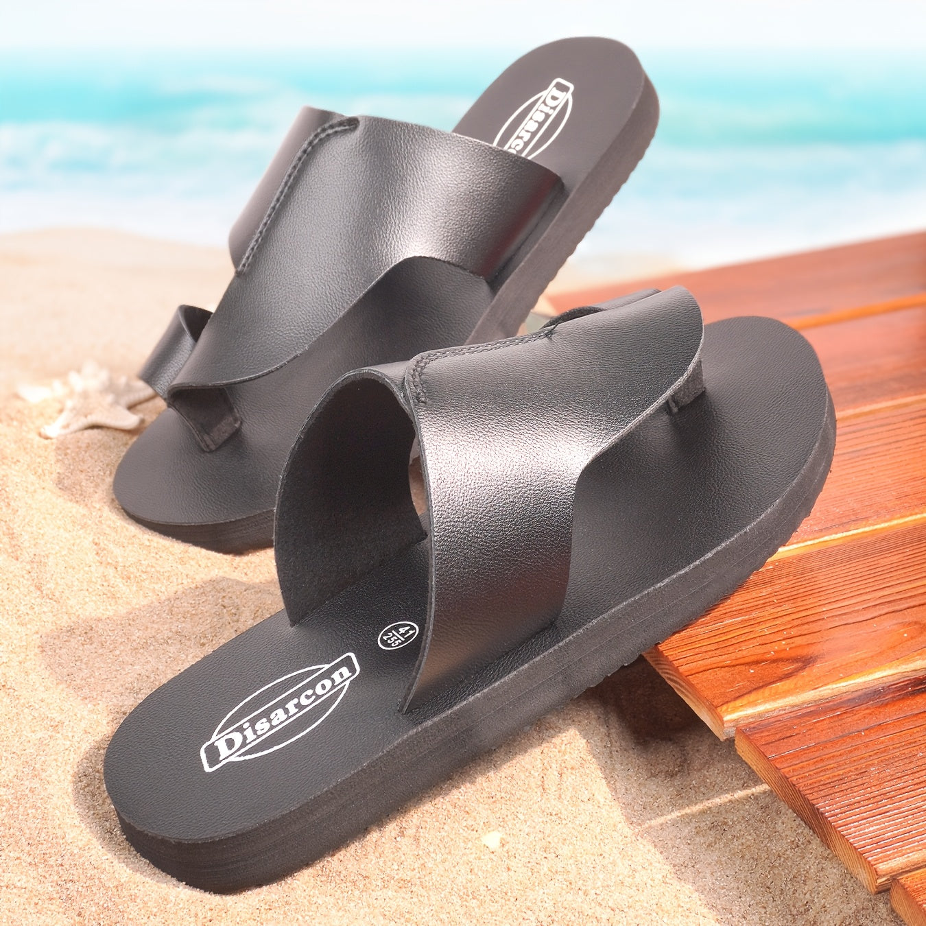 Herren Vintage Zehentrenner Sandalen – Bequeme Freizeitschuhe für Alltag und Strand