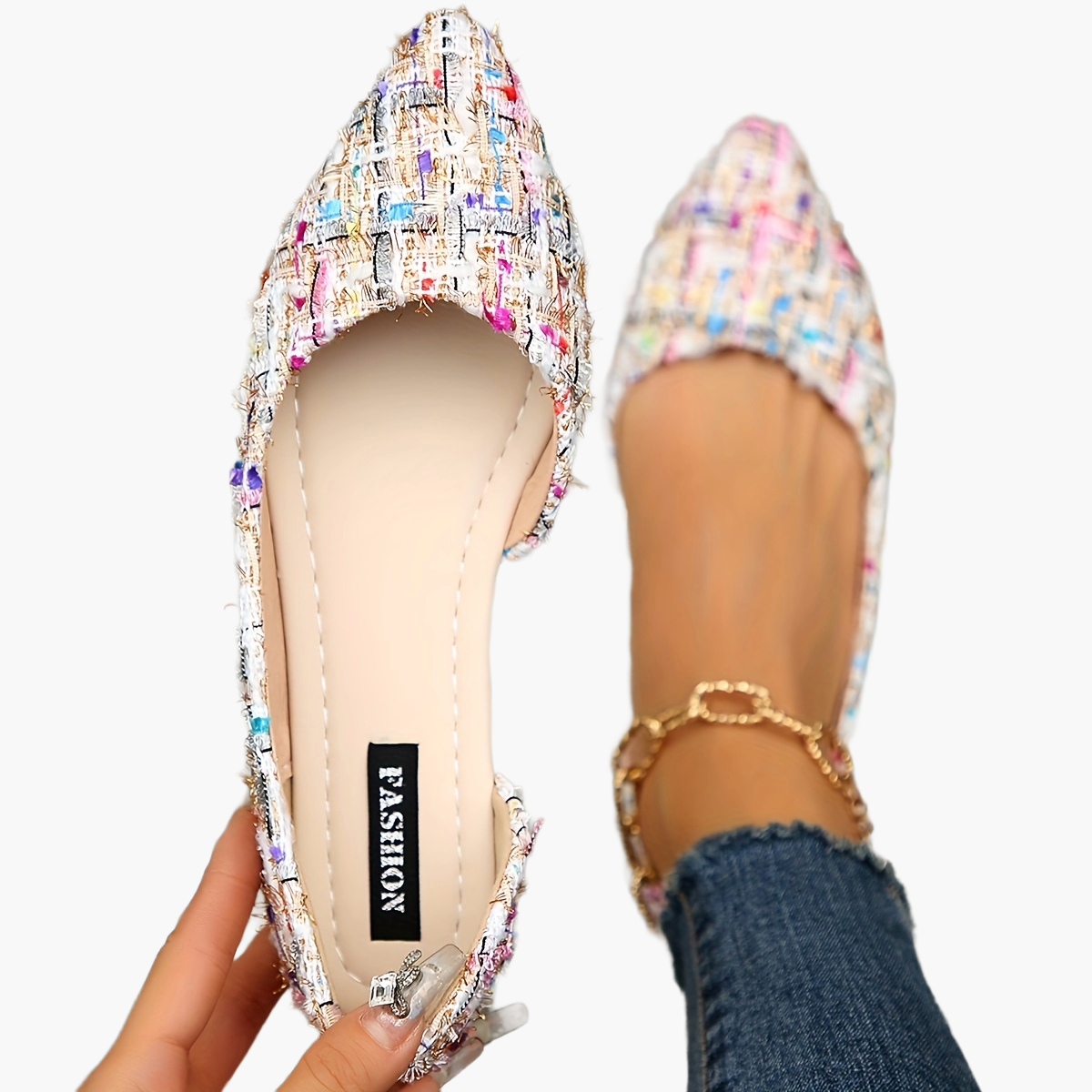 Women's Elegant Pointed Toe Ballet Flats for Everyday and Office Use