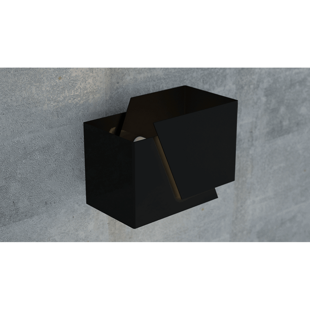 Wandlamp mat zwart gepoedercoat staal, modern, G9 fitting, max. 8 W led – 17 x 13 cm