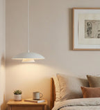 Hanglamp gepoedercoat staal Babel, Scandinavisch, wit, 30 cm, 1 fitting, voor eettafel of keukeneiland