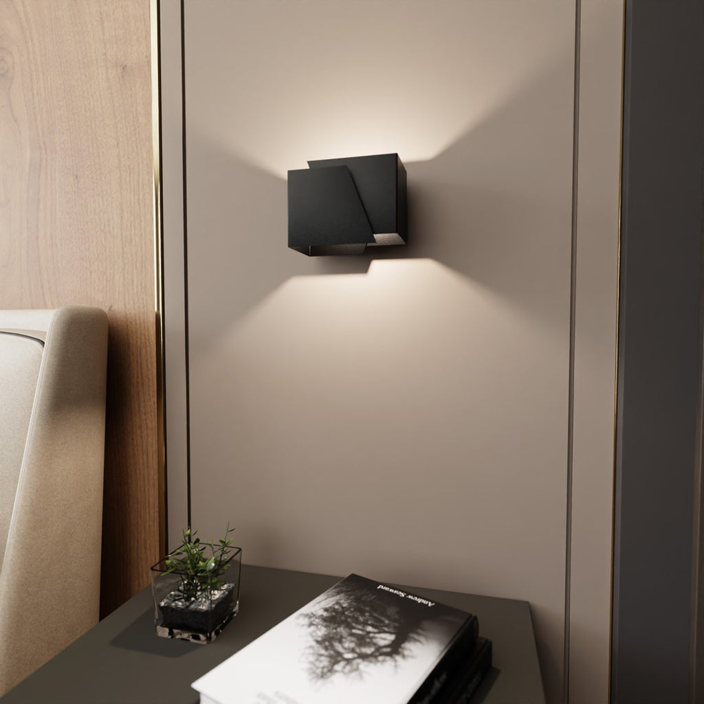 Wandlamp mat zwart gepoedercoat staal, modern, G9 fitting, max. 8 W led – 17 x 13 cm