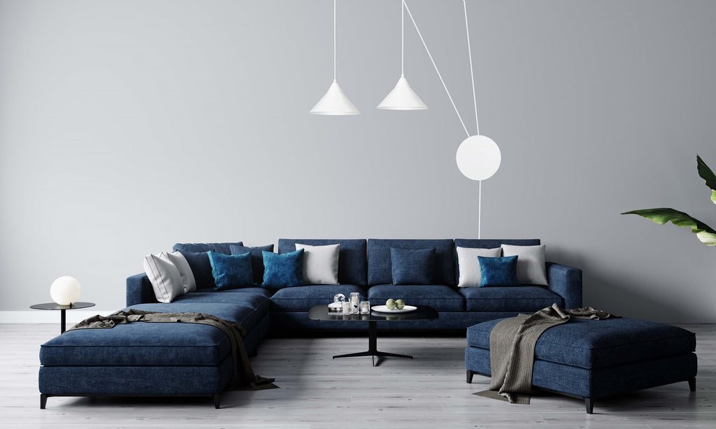 Hanglamp gepoedercoat staal Abramo, Scandinavisch, wit, met 2 fittingen E27, verstelbare hoogte