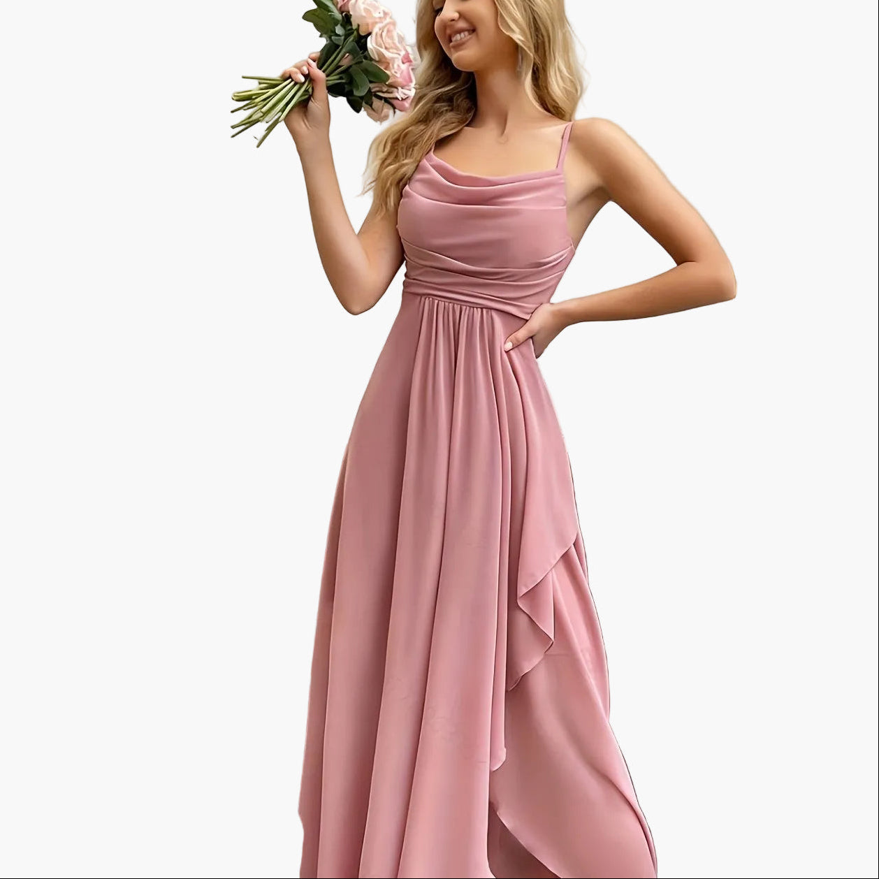 Women's Elegant Fit & Flare Evening Dress for Festive Occasions