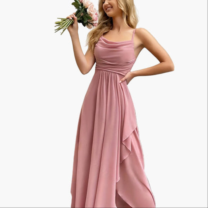 Women's Elegant Fit & Flare Evening Dress for Festive Occasions