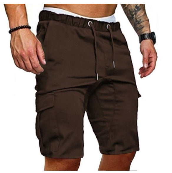David – Enganliegende Elastische Herren-Cropped Shorts