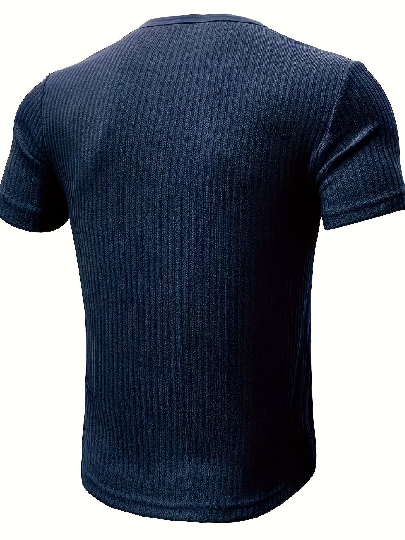 Herren Henley T-Shirt mit Knopfleiste und Streifen – Freizeit Kurzarmshirt für Alltag & Freizeit