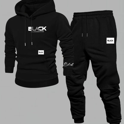 Unisex Trainingsanzug Set mit Kapuzenpullover und Jogginghose - Mehrfarbig
