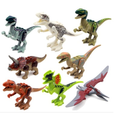 Children's Dinosaur Building Block Figures Set – Educational Toy and Collectible, Mini Play Figures for Playing and Learning