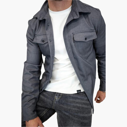 Herren Overshirt Jacke – Modernes Button-Through Design für Casual & Smart Looks