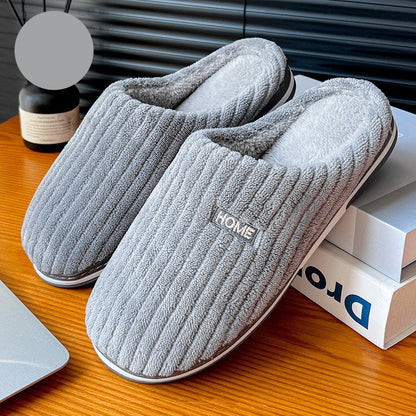 Emma – Simple women's slippers made of warm plush for winter