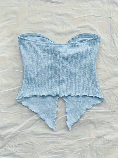 Women's Bandeau Top Bow Look Summer Party Casual