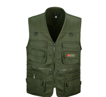 Men's Outdoor Utility Vest for Fishing, Photography, and Leisure – Multifunctional with Many Pockets