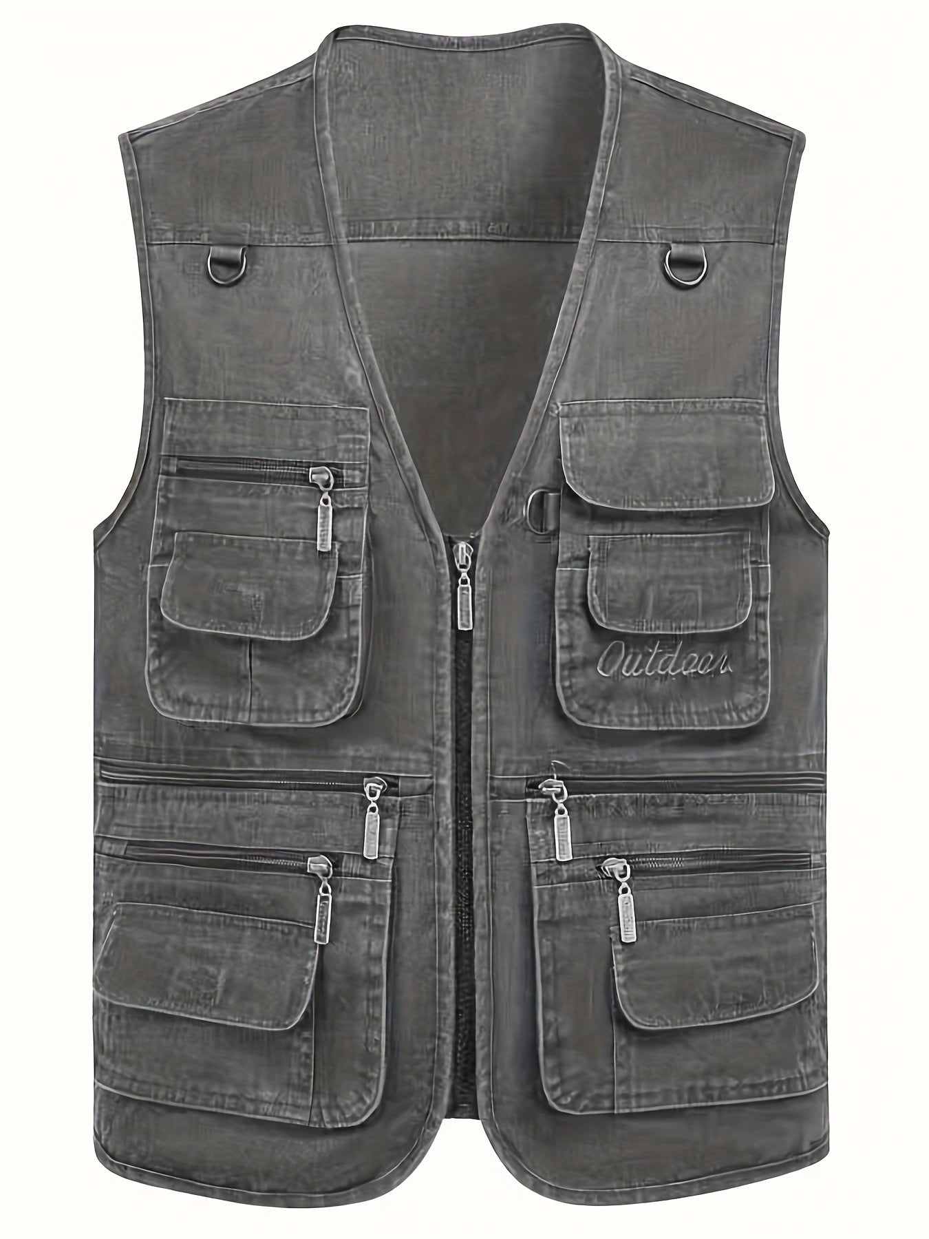 Men's Outdoor Vest with Many Pockets – Fishing & Photography Vest, Casual Utility Vest, Regular Fit