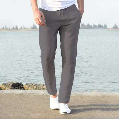 Men's casual pants with elastic waistband – casual, comfortable, perfect for everyday & beach