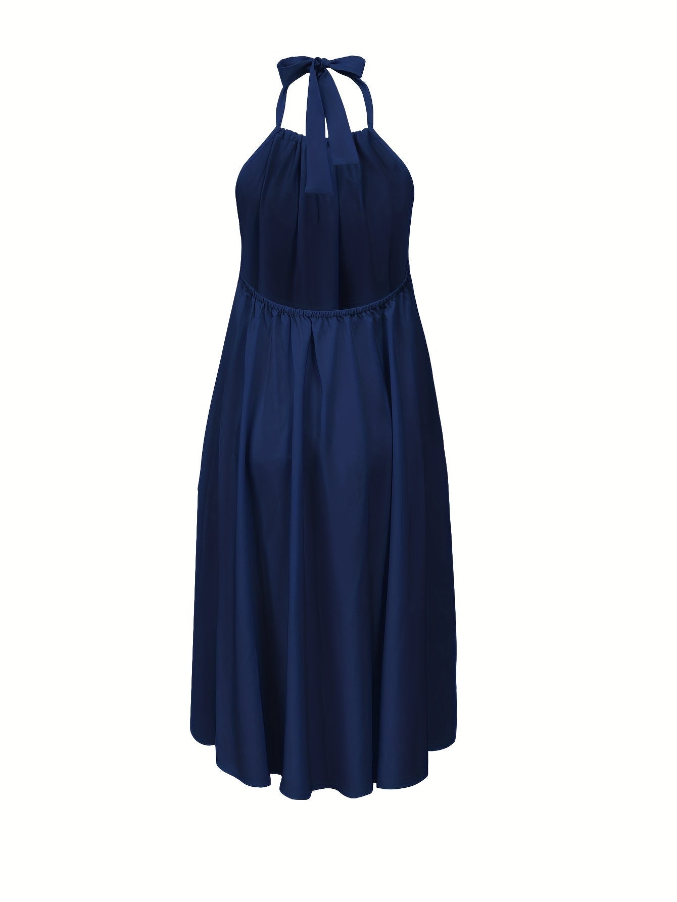 Women's backless halterneck maxi dress for summer and parties
