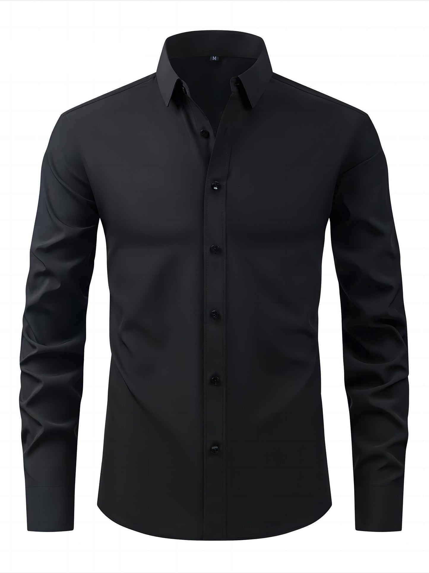 Men's Business-Casual Shirt Slim Fit Long Sleeve Modern Style