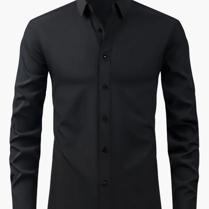 Men's Business-Casual Shirt Slim Fit Long Sleeve Modern Style