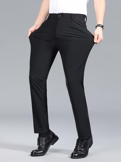 Men's Business Stretch Pants – Elegant, Comfortable Suit Pants for Office & Everyday Wear
