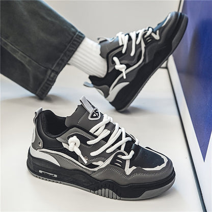 Men's Low Sneakers Streetwear Chunky Casual Shoes for Autumn and Sports