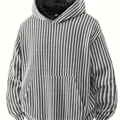 Structured hoodie with a hood and kangaroo pocket