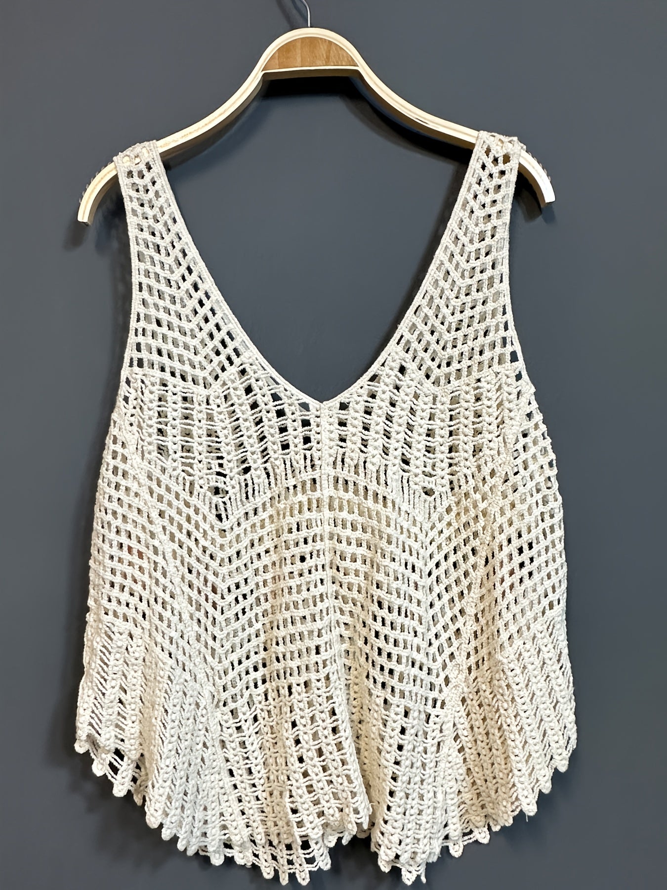 Women's Boho Crochet Top with Tassels and Beads – Casual Summer Vest for Beach and Leisure