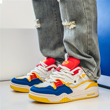 Men's Low Sneakers Streetwear Chunky Casual Shoes for Autumn and Sports