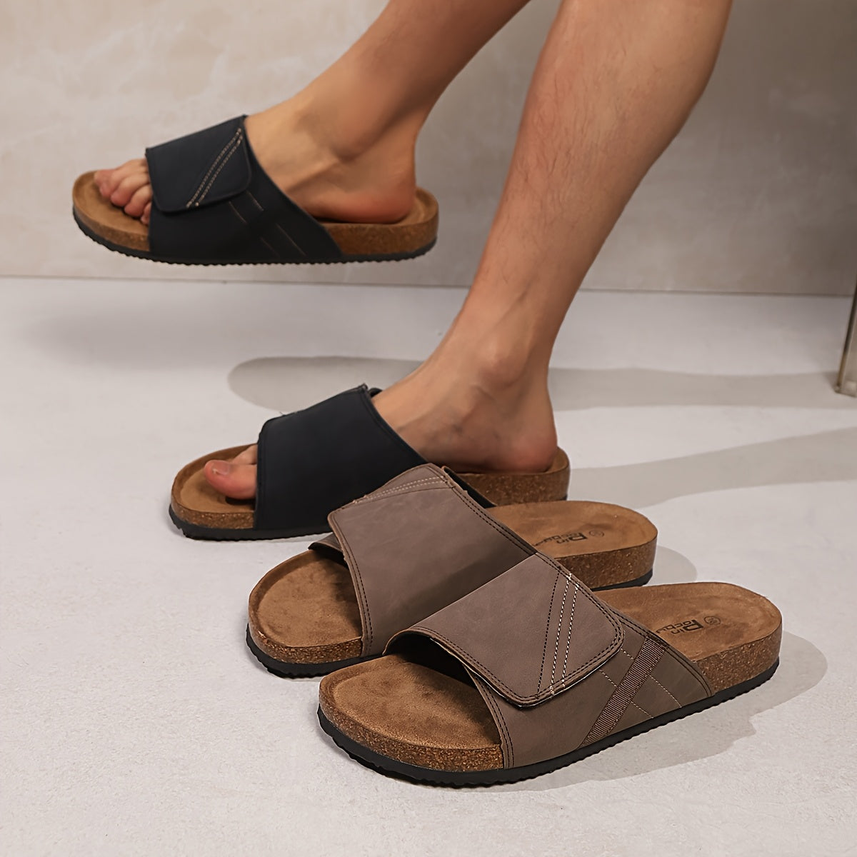 Men's Sandals – Comfortable Slip-On House Shoes for Everyday and Leisure – Open Toes, Casual Style