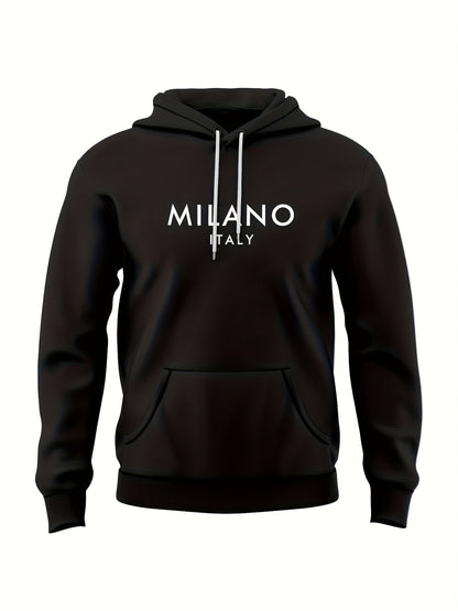 Men's Milano Italy Tracksuit Set – Hoodie & Jogging Pants for Leisure and Sports
