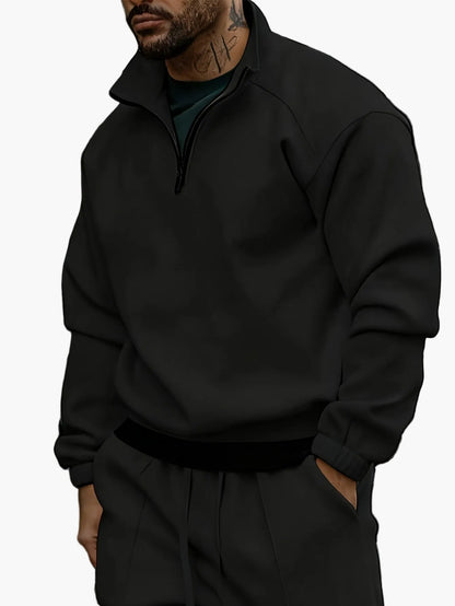 Men's Casual Tracksuit with Zipper – Casual Set for Everyday and Sports