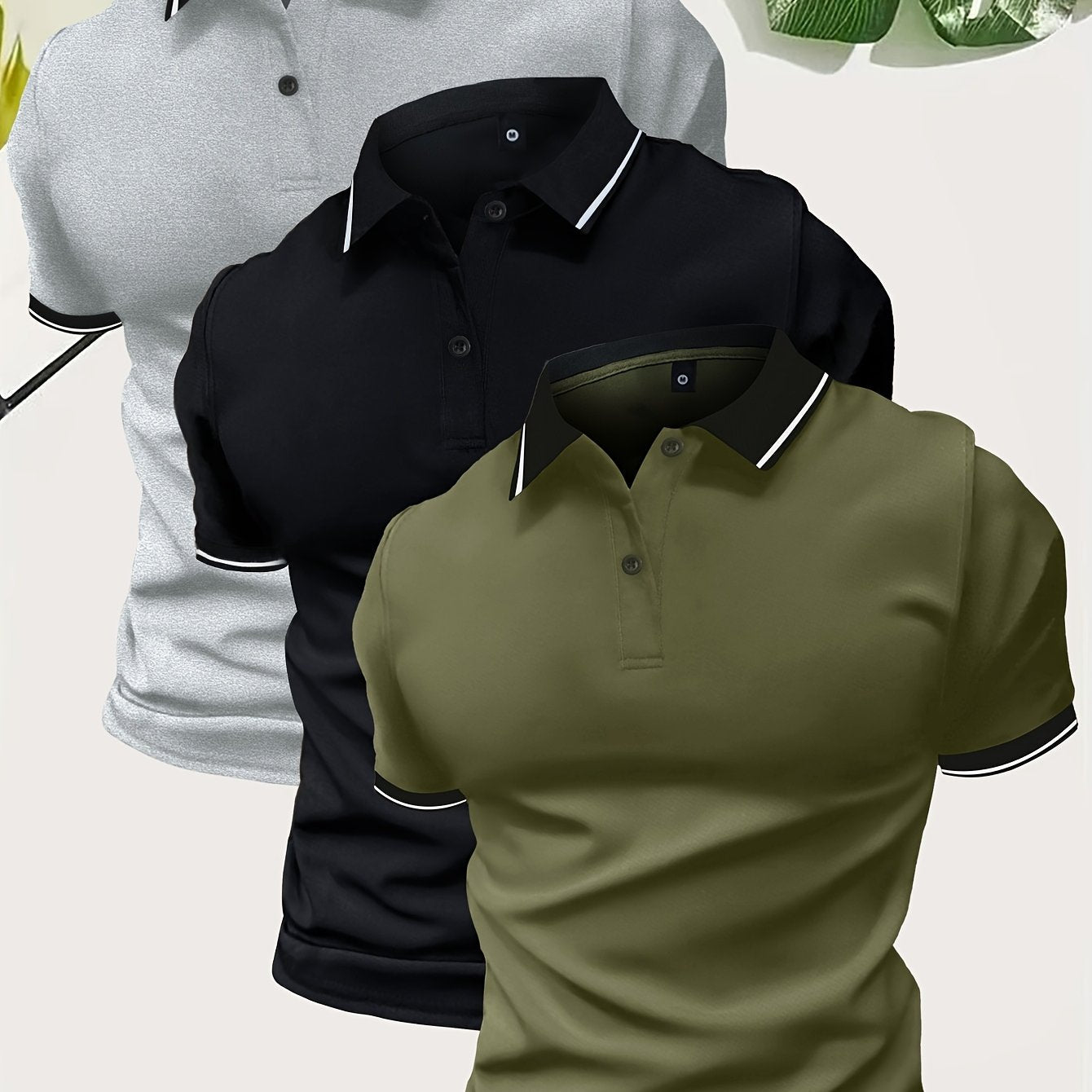 Men's Modern Casual Polo Shirt for Everyday and Leisure