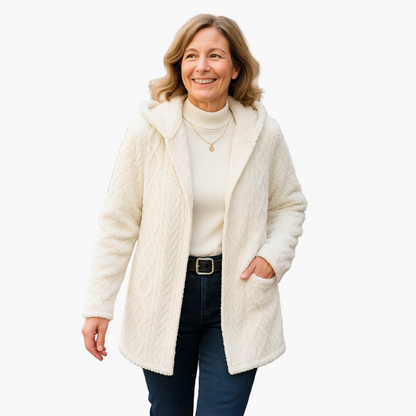 Women's hooded jacket in quilted look for everyday and leisure