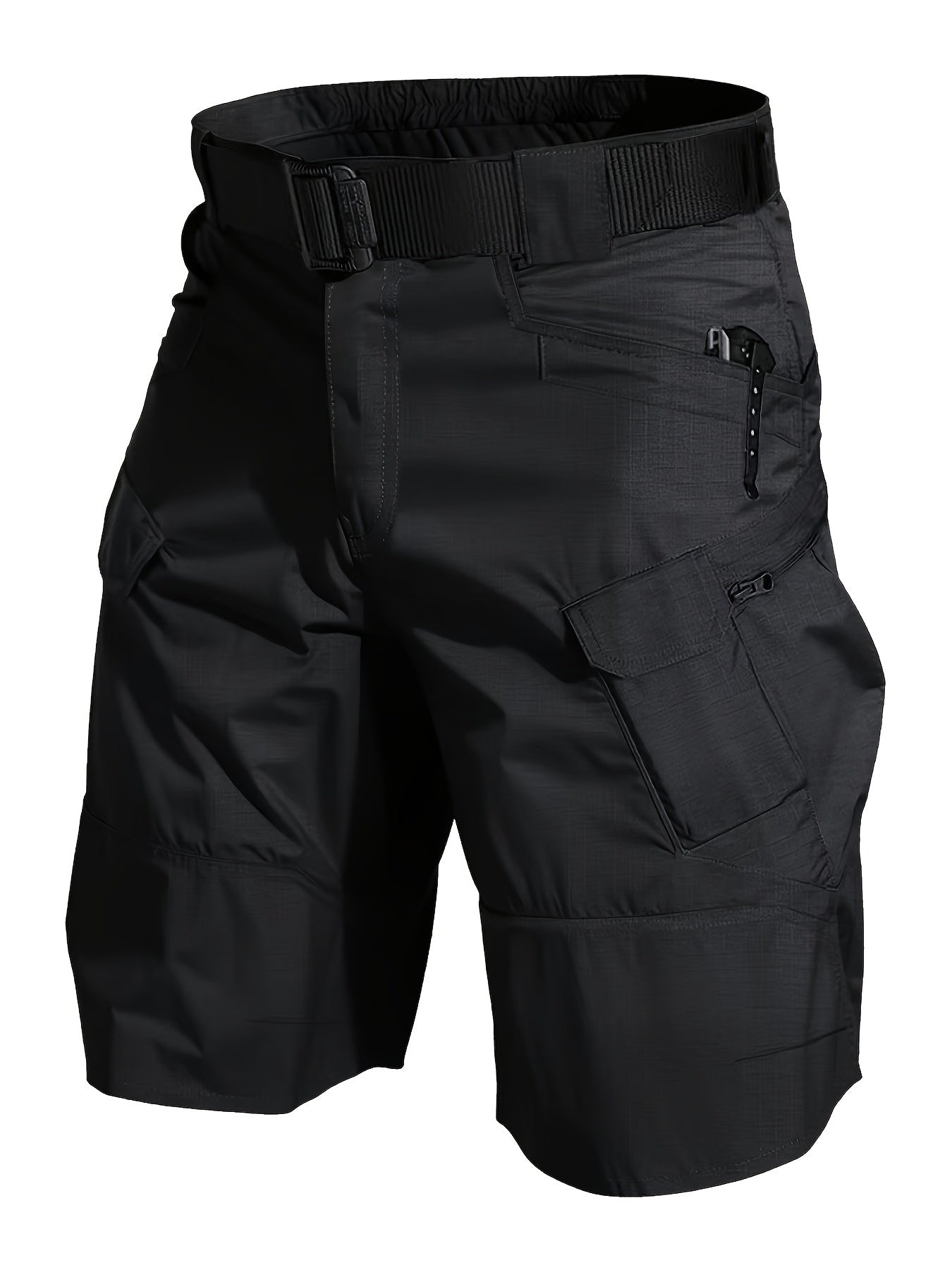 Men's Outdoor Functional Shorts with Pockets and Belt – Ideal for Hiking and Leisure