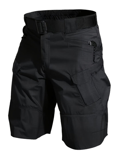 Men's Outdoor Functional Shorts with Pockets and Belt – Ideal for Hiking and Leisure
