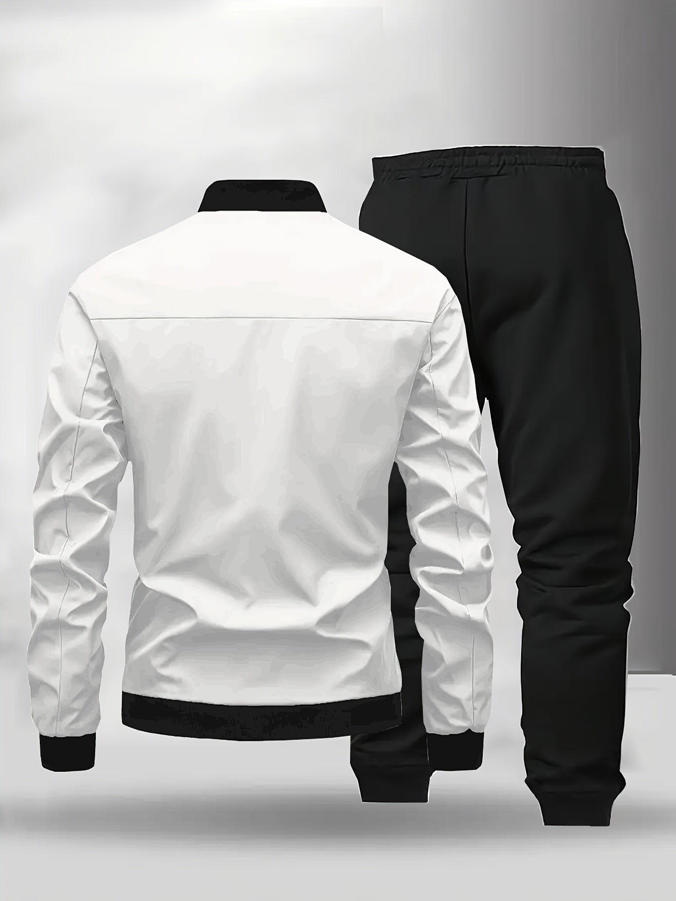 Men's Sports Tracksuit Casual Set – Jacket & Pants, Modern Design