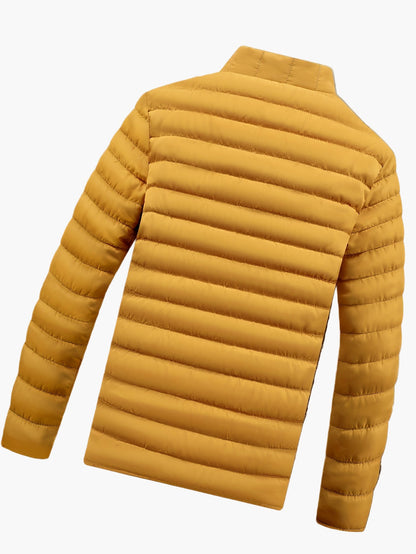 Men's Quilted Jacket Modern Casual with Zipper – Ideal for Everyday & Leisure